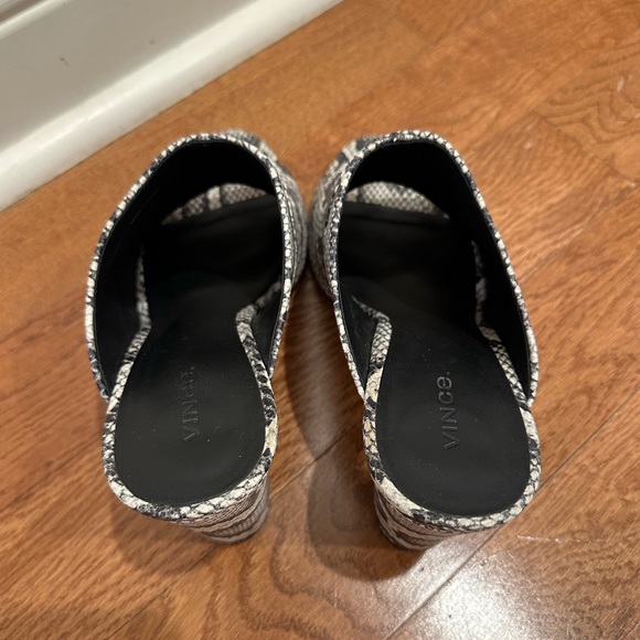Vince | Snakeskin Vero Cuoio Leather Mules - Picture 6 of 7